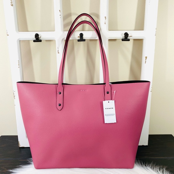 COACH Leather Town Tote - Picture 4 of 14